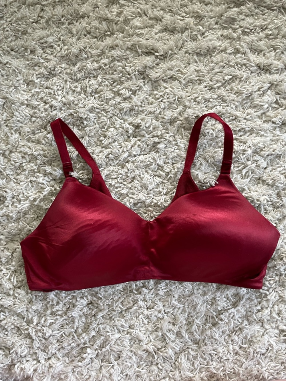 Torrid Curve Dark Red Wireless Lined Bra Size 40C